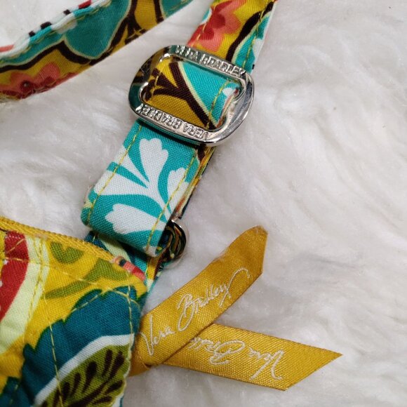 Vera Bradley Yellow Multicolor Floral Hipster Crossbody Bag And Coin Purse Set - Picture 4 of 11